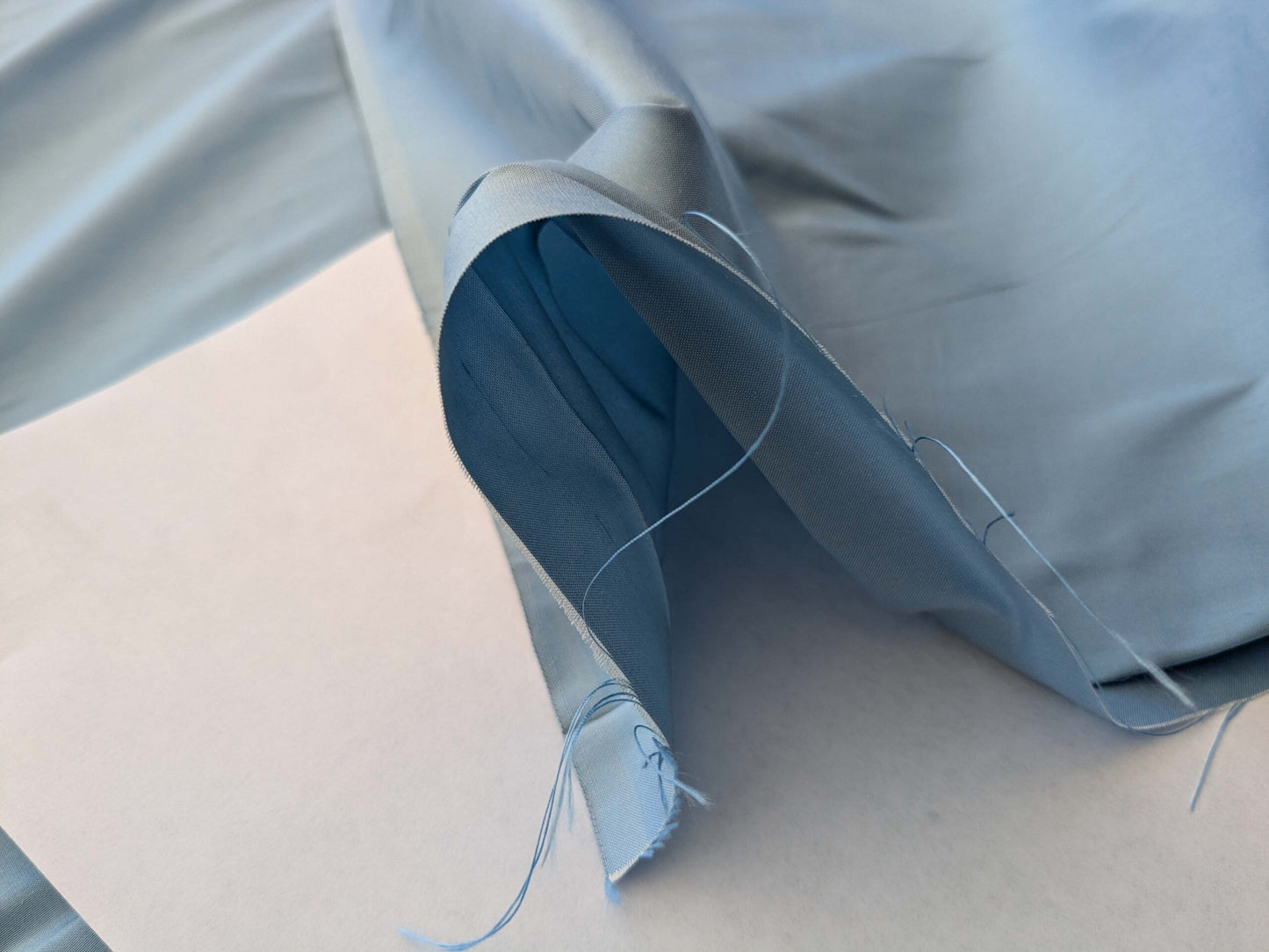 Bty Scalamandre Shangri-la Sky Light Silk Dupioni Light Blue MSRP USD 158Y