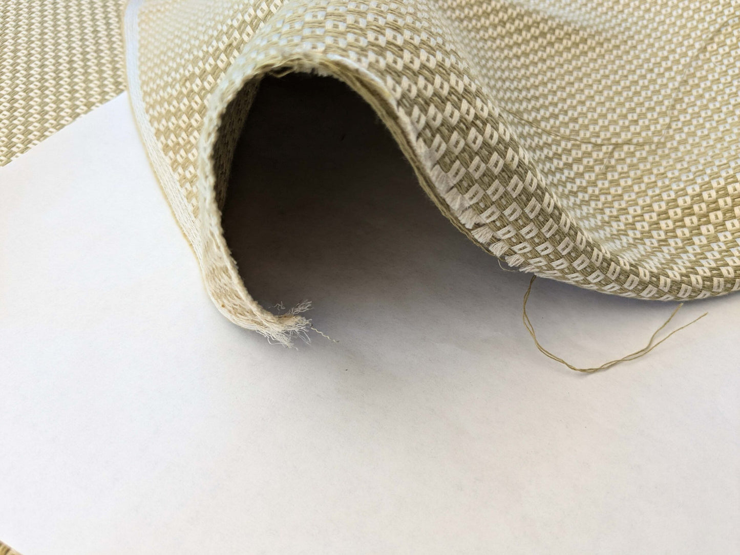 by yard Scalamandre Molosso Light Grey Green Silk Linen Blend Small Texture Basket Weave Super Heavy MSRP USD 272/y