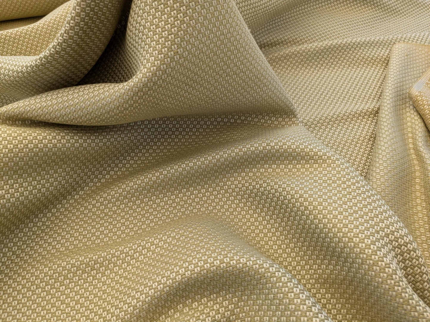 by yard Scalamandre Molosso Light Grey Green Silk Linen Blend Small Texture Basket Weave Super Heavy MSRP USD 272/y