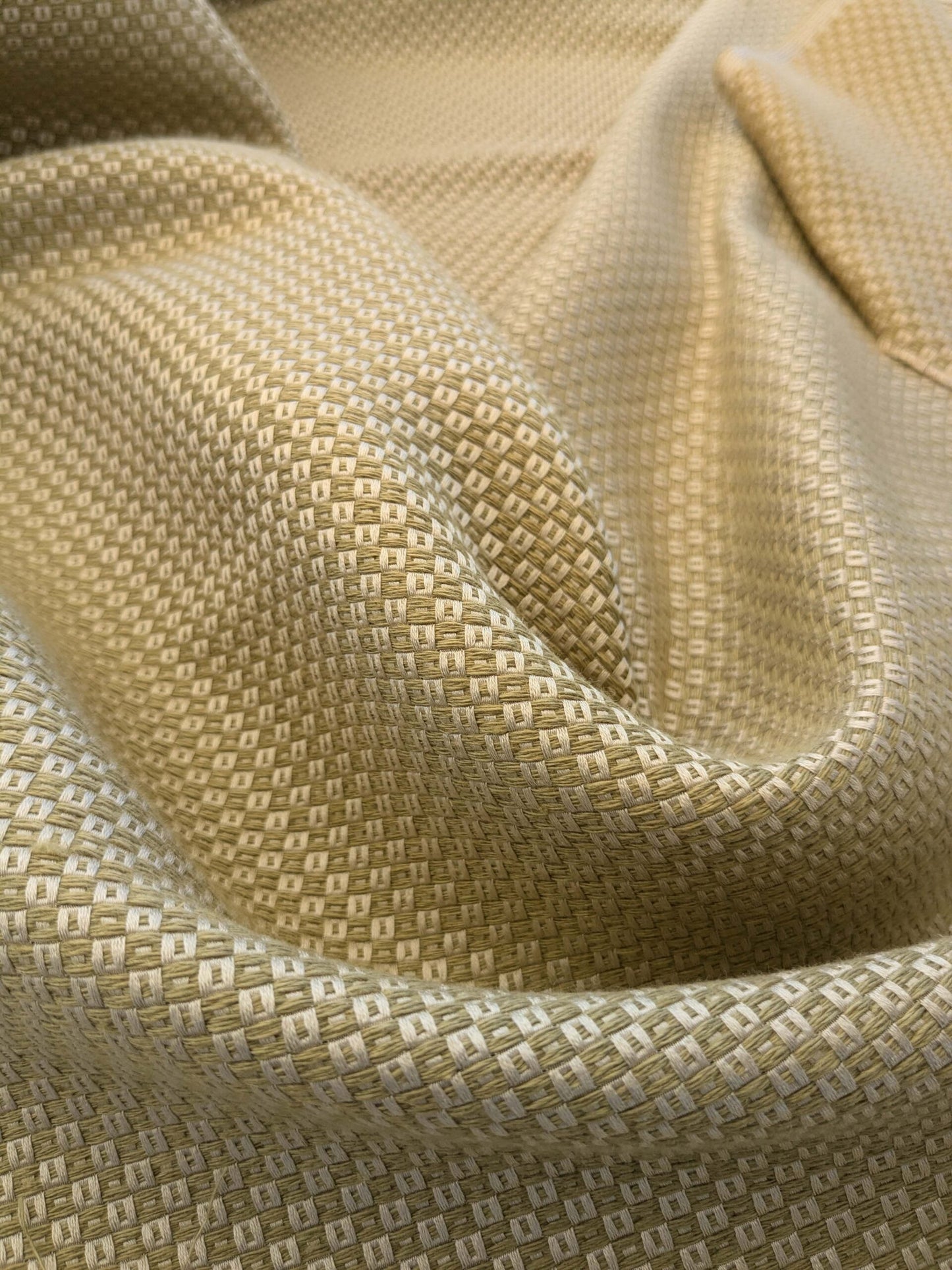 by yard Scalamandre Molosso Light Grey Green Silk Linen Blend Small Texture Basket Weave Super Heavy MSRP USD 272/y