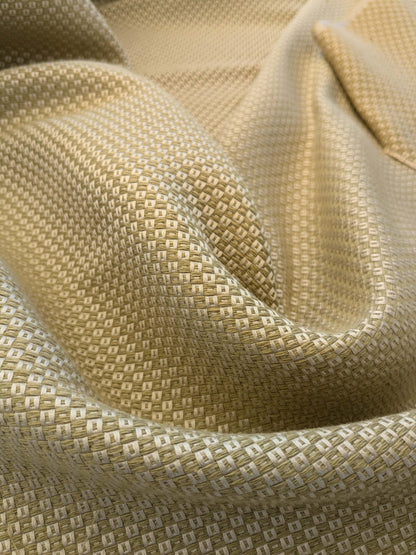 by yard Scalamandre Molosso Light Grey Green Silk Linen Blend Small Texture Basket Weave Super Heavy MSRP USD 272/y