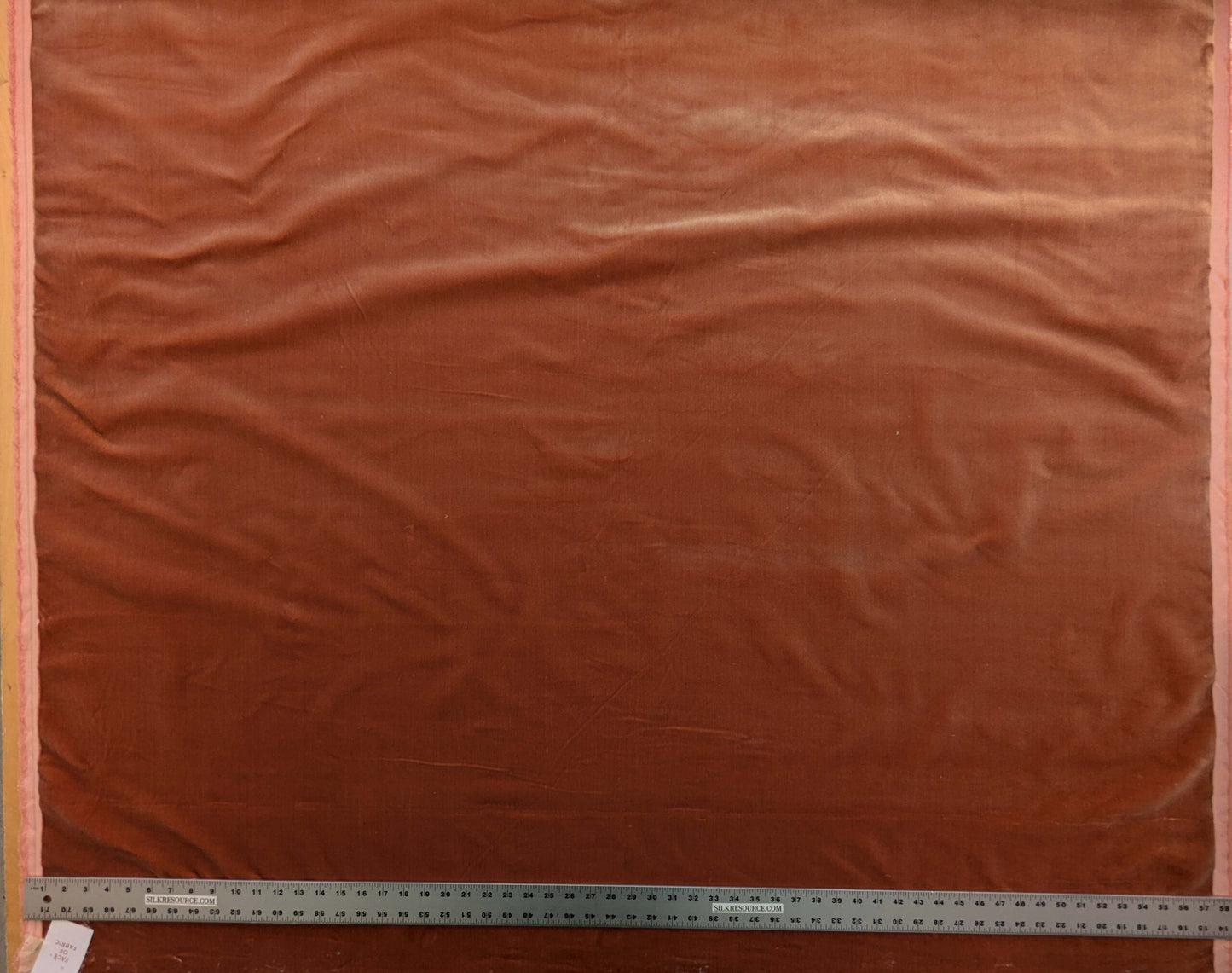 by yard Scalamandre King Foxglove Orange Red Apricot Texture Silk Velvet Heavy MSRP USD 1,092/y