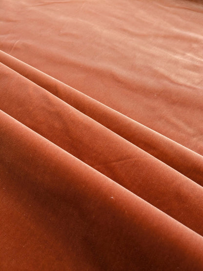by yard Scalamandre King Foxglove Orange Red Apricot Texture Silk Velvet Heavy MSRP USD 1,092/y
