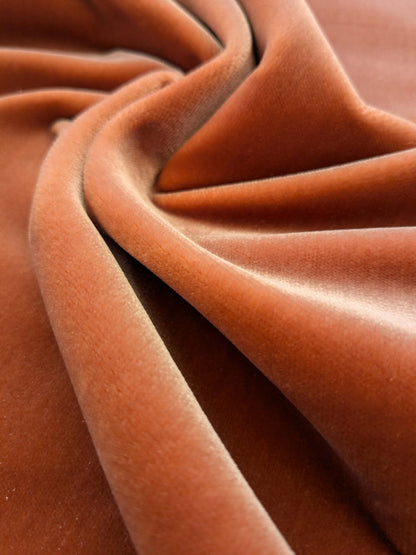 by yard Scalamandre King Foxglove Orange Red Apricot Texture Silk Velvet Heavy MSRP USD 1,092/y