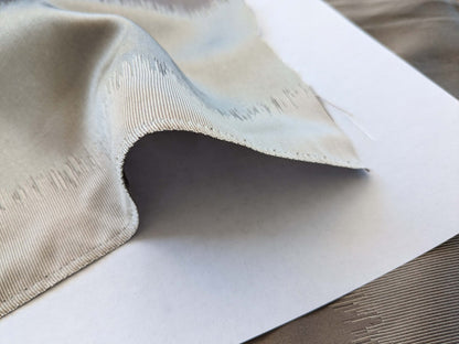 8 EV38 Scalamandre Aldeco Bradley Gray Weave Jacquard Graphic Stripe 27" x 55.5 inches