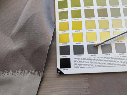 8 EV38 Scalamandre Aldeco Bradley Gray Weave Jacquard Graphic Stripe 27" x 55.5 inches