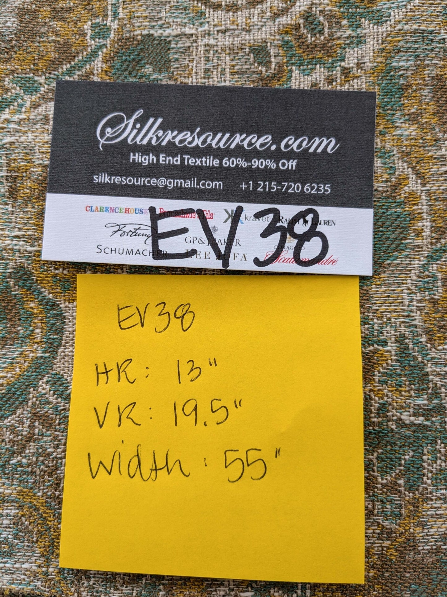 9 EV38 Scalamandre VELORUM Nile Sun Abstract Medallion Paisley MSRP USD236/y  2.4y x55"wide