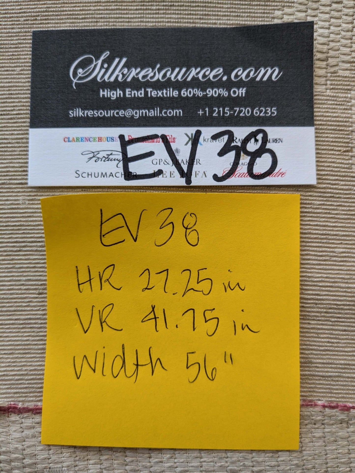 10 EV38 Lelievre Scalamandre Asuka Jacquards / Wovens Cream White Abstract Botanical 2.2y x 56"wide MSRP USD 688/Y