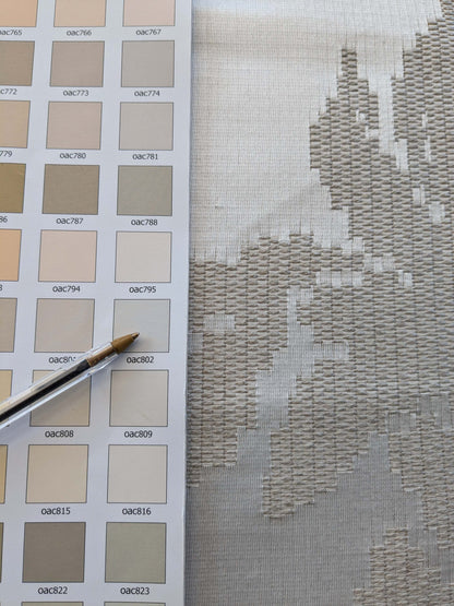 10 EV38 Lelievre Scalamandre Asuka Jacquards / Wovens Cream White Abstract Botanical 2.2y x 56"wide MSRP USD 688/Y