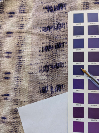 15 EV38 Scalamandre Nebula-Gx Lavender Aura Woven Abstract Stripe Ikat MSRP USD364/y 1.3y x37"wide