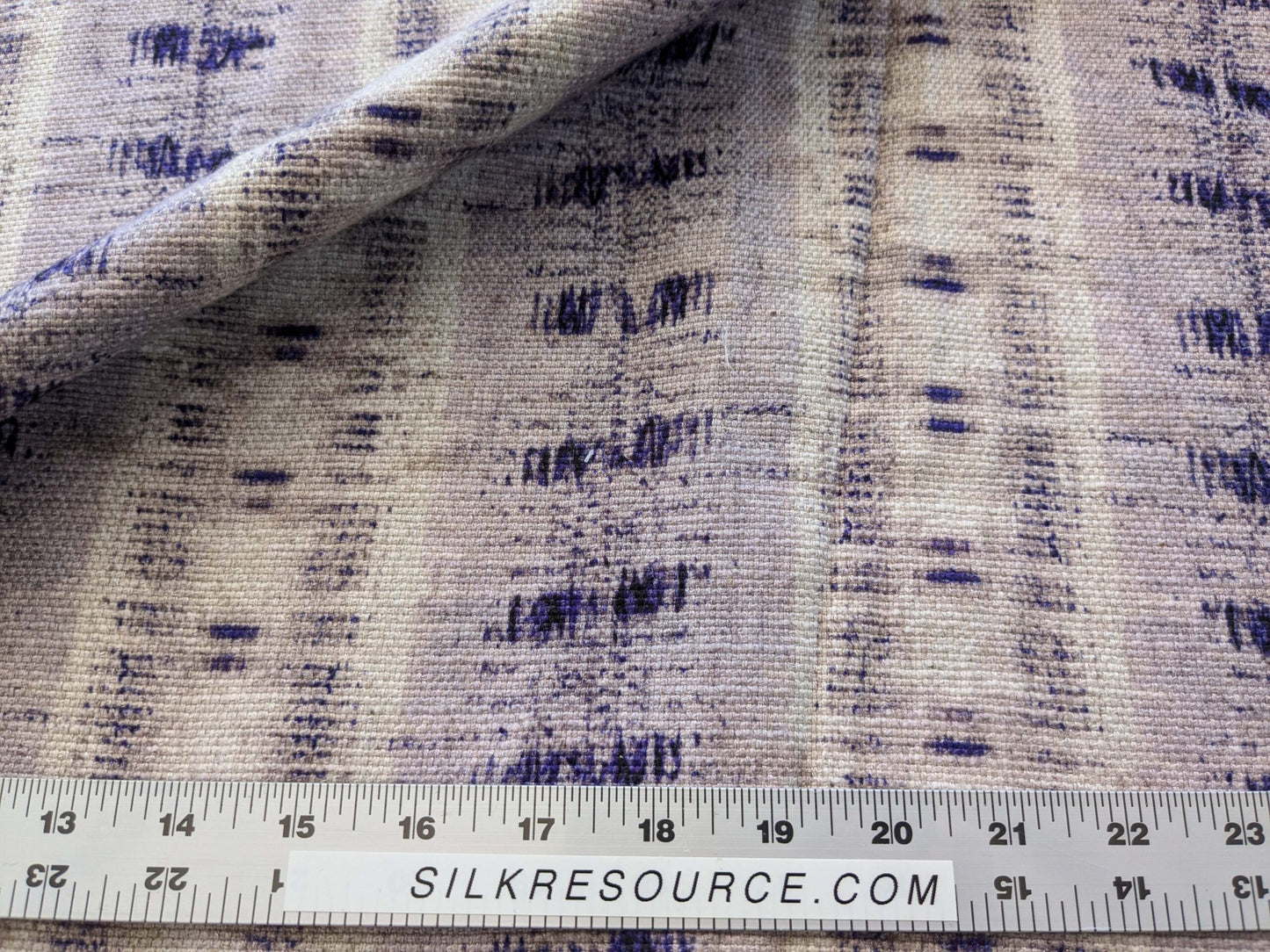 15 EV38 Scalamandre Nebula-Gx Lavender Aura Woven Abstract Stripe Ikat MSRP USD364/y 1.3y x37"wide