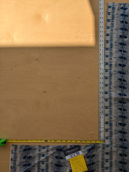 16 EV38 Scalamandre Nebula-Gx Blue Aura Woven Abstract Stripe Ikat MSRP USD364/y 1.2"x56"wide