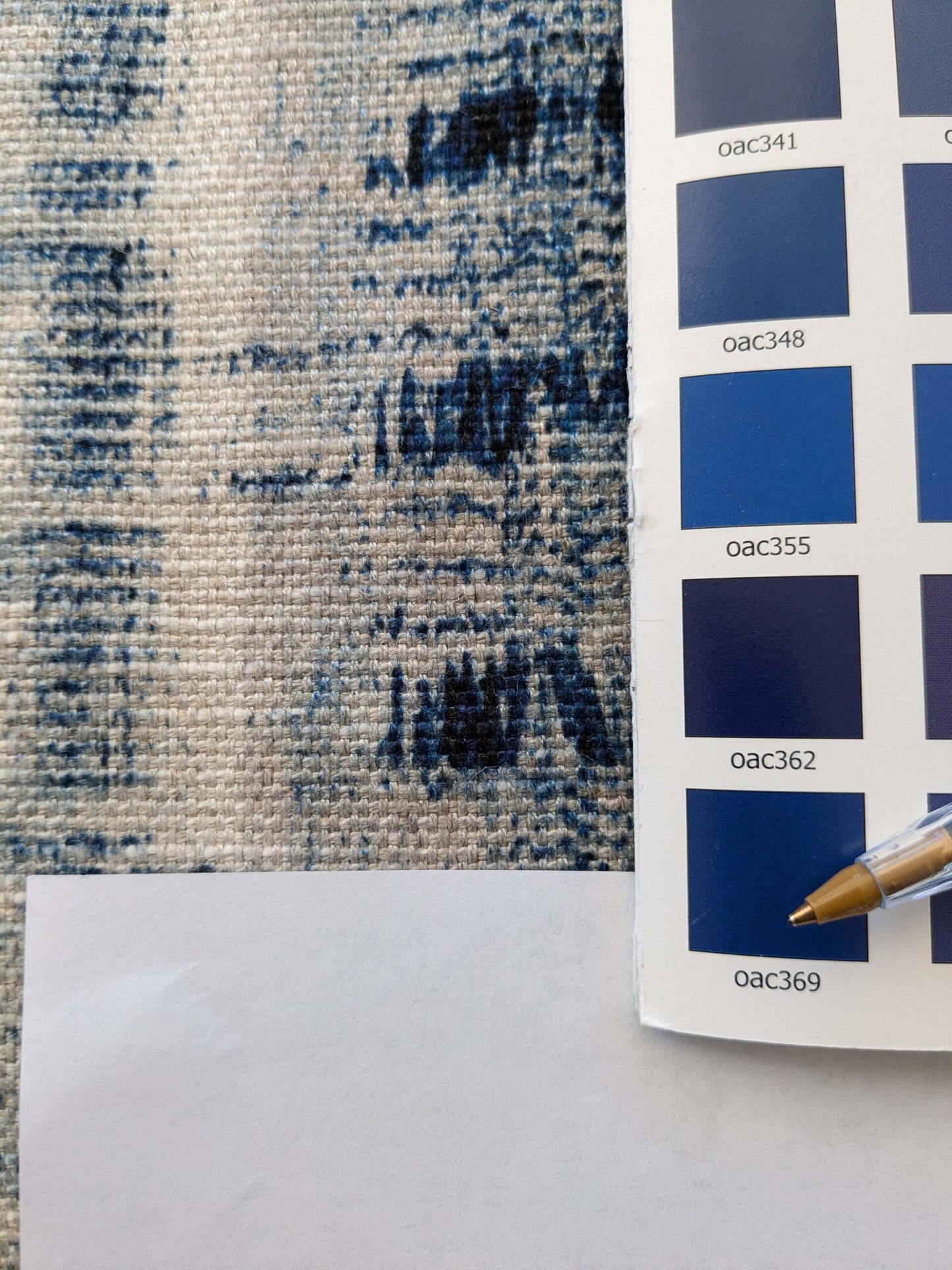 16 EV38 Scalamandre Nebula-Gx Blue Aura Woven Abstract Stripe Ikat MSRP USD364/y 1.2"x56"wide