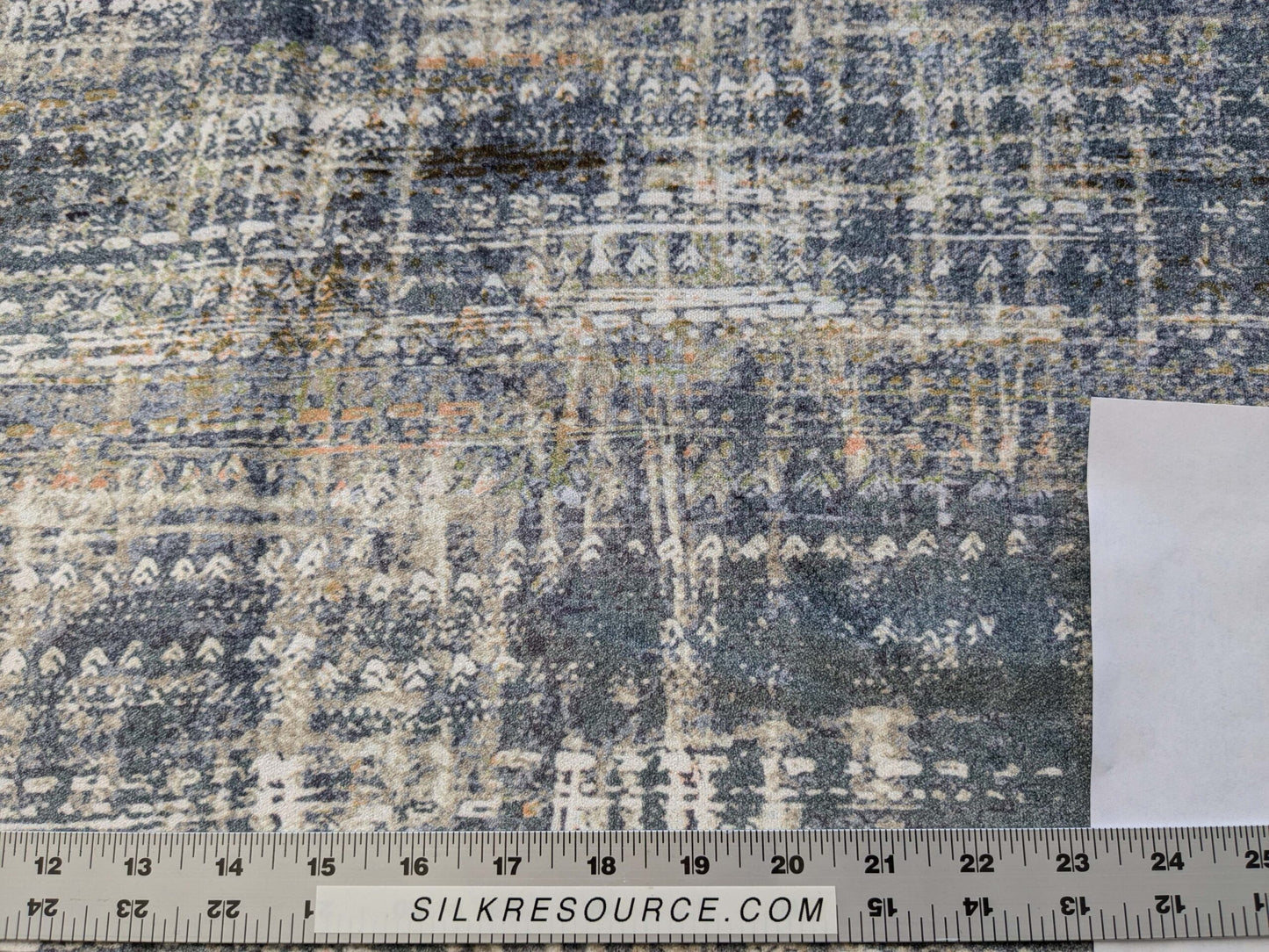 19 EV38 1.2yard x 57" Scalamandre Old World Weavers Travertine Grotto Silverpoint Velvet Abstract  MSRP USD256/y