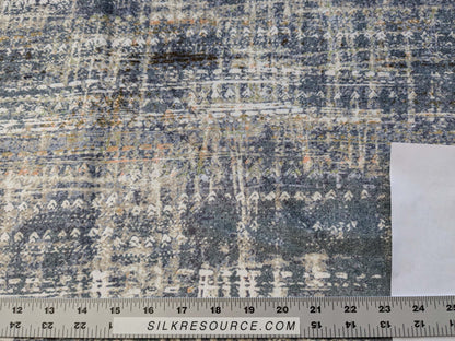 19 EV38 1.2yard x 57" Scalamandre Old World Weavers Travertine Grotto Silverpoint Velvet Abstract  MSRP USD256/y