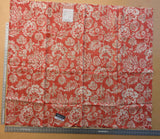 21 EV38 Scalamandre Calais Linen Print in Coral Pink Red Mediterrinan Pomegranite Block Print Heavy Linen MSRP USD300+/y 1.2y