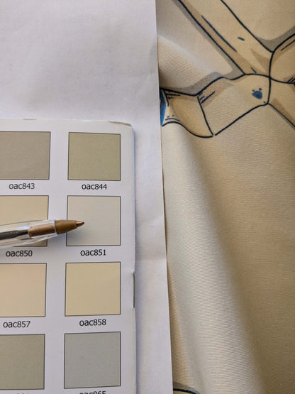 23 EV38 Scalamandre Baldwin Bamboo Print  Blue Cream White Chinoiserie fabric 1.2y