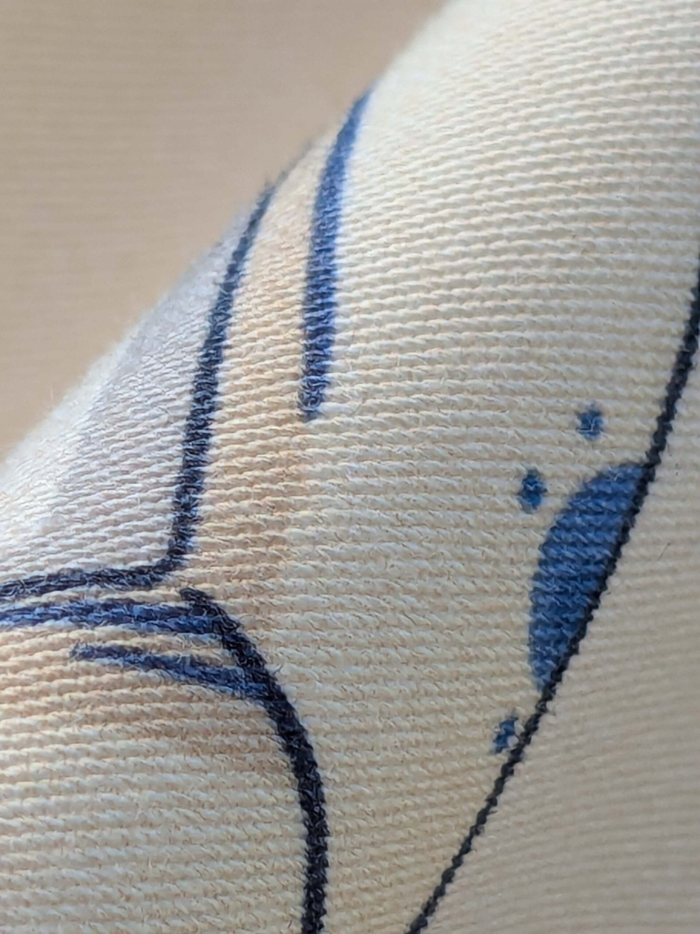 23 EV38 Scalamandre Baldwin Bamboo Print  Blue Cream White Chinoiserie fabric 1.2y