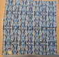 26 EV38 Scalamandre Moorea Island Indigo Blue Tan Linen Print 1.5yards x 53"
