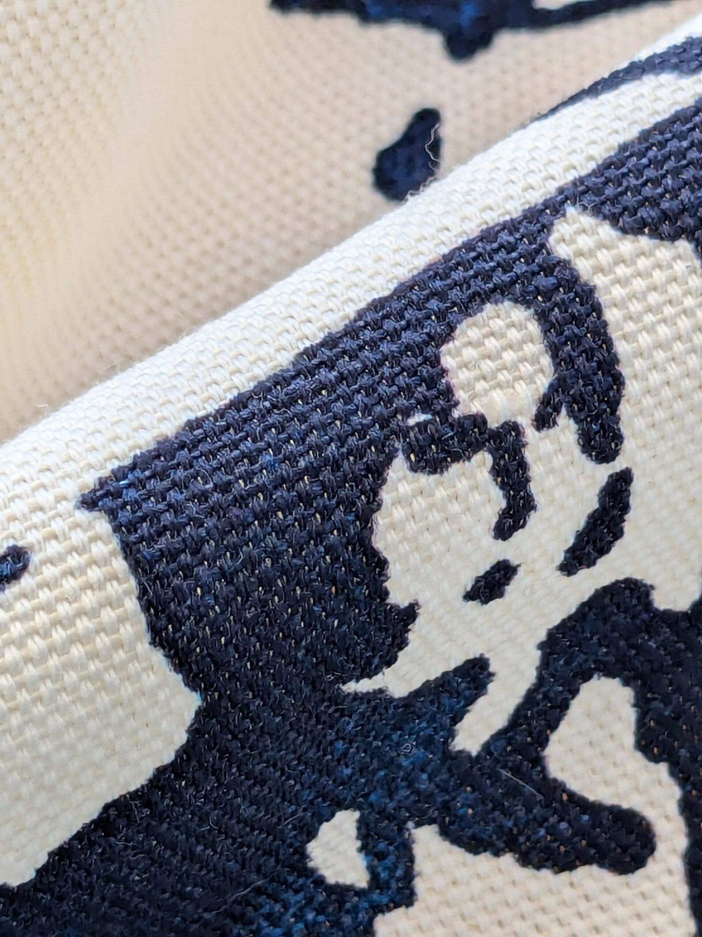 27 EV38 Scalamandre Summer Palace Porcelain Blue White Chinoiserie Scenic Toile MSRP USD 262/y 1.2y with cut out