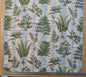 30 EV38 Thibaut Sylvan Green and Aqua Green Blue White Stripe Tropical Linen Cotton 1.3y