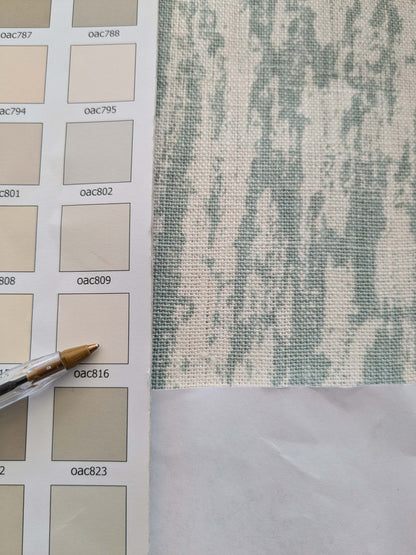 34 EV38 Scalamandre Strie Abstract Aqua White 2.1y