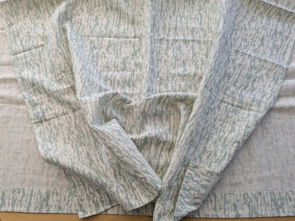 34 EV38 Scalamandre Strie Abstract Aqua White 2.1y