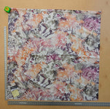 38 EV38 1.2y Fischbacher Benu Splash Citrus Berry Orange Pink Blue White Jungle Bird Floral Print Polyester MSRP USD 300+/y
