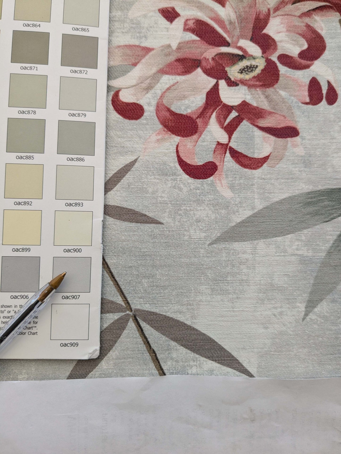 41 EV38 Scalamandre Lelievre  Printemps De Chine Blue Floral Tree Foliage Botanical 1.2y