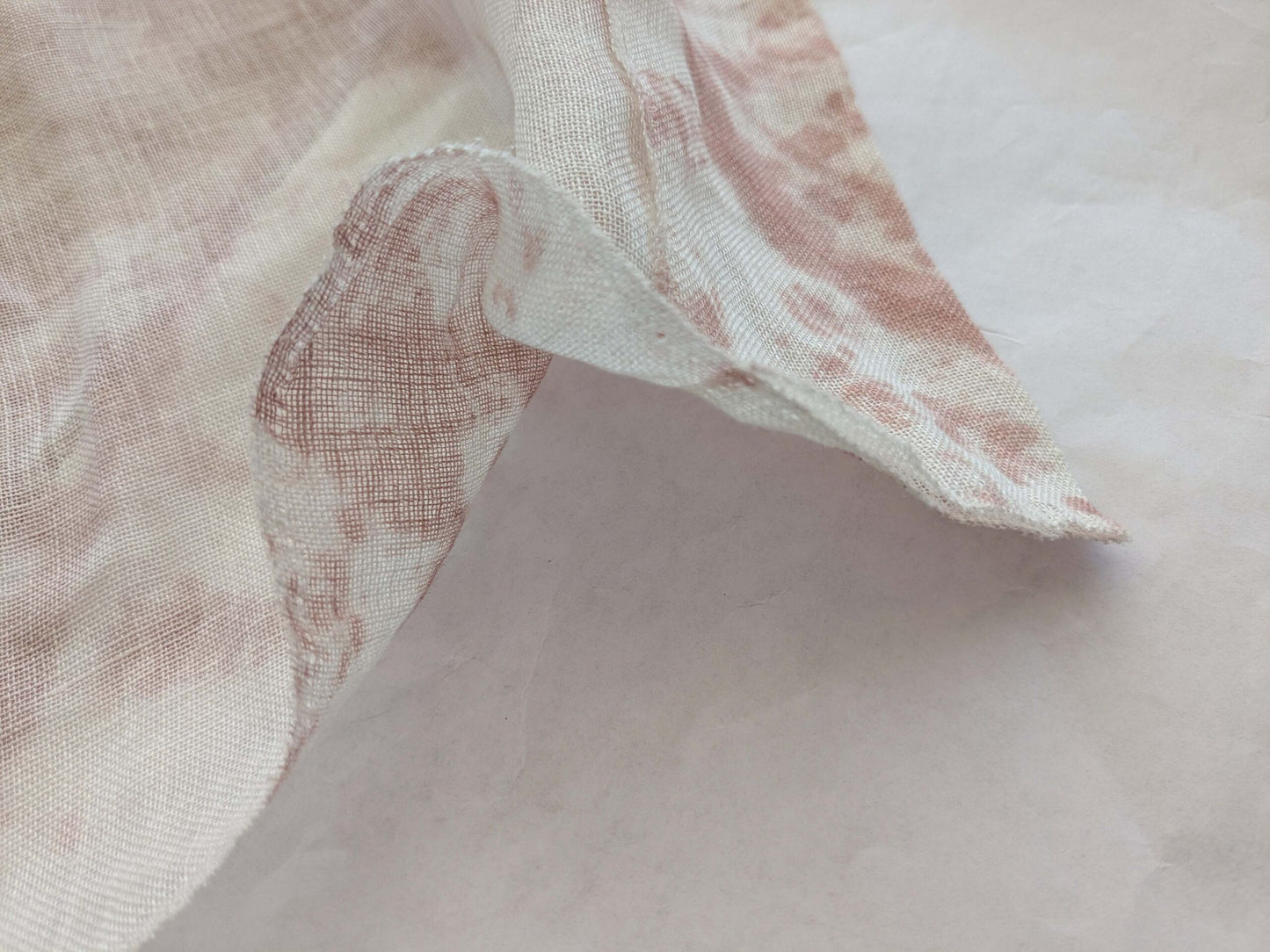 42 EV38 Scalamandre Alhambra Itajime Rosewood Linen Brown White Sheer Diamond 29"x54.5 wide