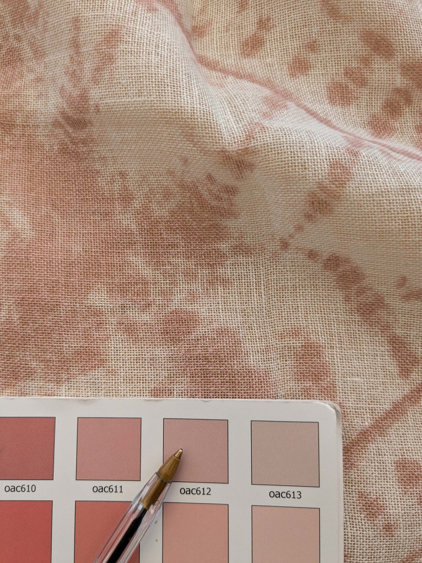 42 EV38 Scalamandre Alhambra Itajime Rosewood Linen Brown White Sheer Diamond 29"x54.5 wide