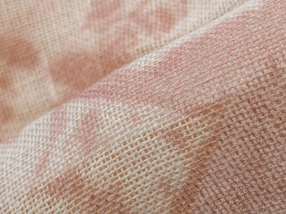 42 EV38 Scalamandre Alhambra Itajime Rosewood Linen Brown White Sheer Diamond 29"x54.5 wide