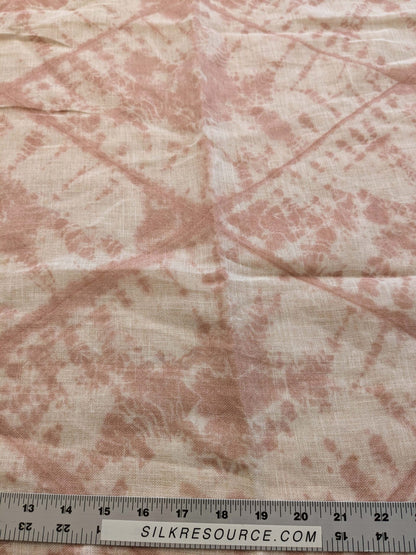 42 EV38 Scalamandre Alhambra Itajime Rosewood Linen Brown White Sheer Diamond 29"x54.5 wide