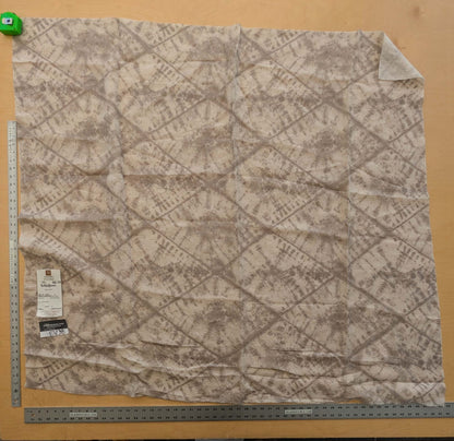 43 EV38 Scalamandre Alhambra Itajime Asphalt Linen Gray White Sheer Diamond 1.3y x 54"wide