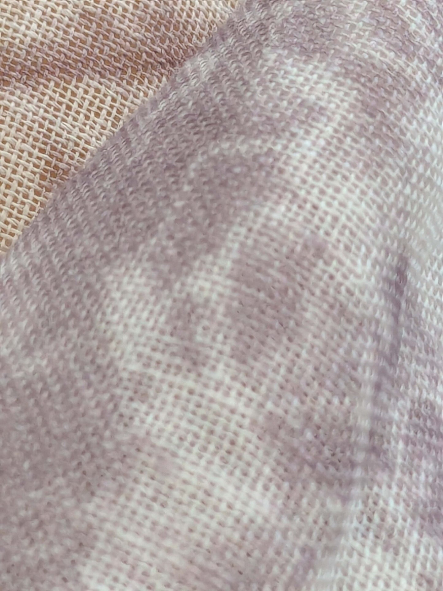 45 EV38 Scalamandre Alhambra Itajime Purple Linen White Sheer Diamond 33" x 54"wide