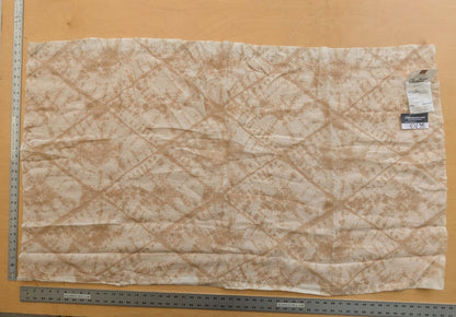 46 EV38 Scalamandre Alhambra Itajime Biscuit Light Beige Linen White Sheer Diamond 30" x 54"wide