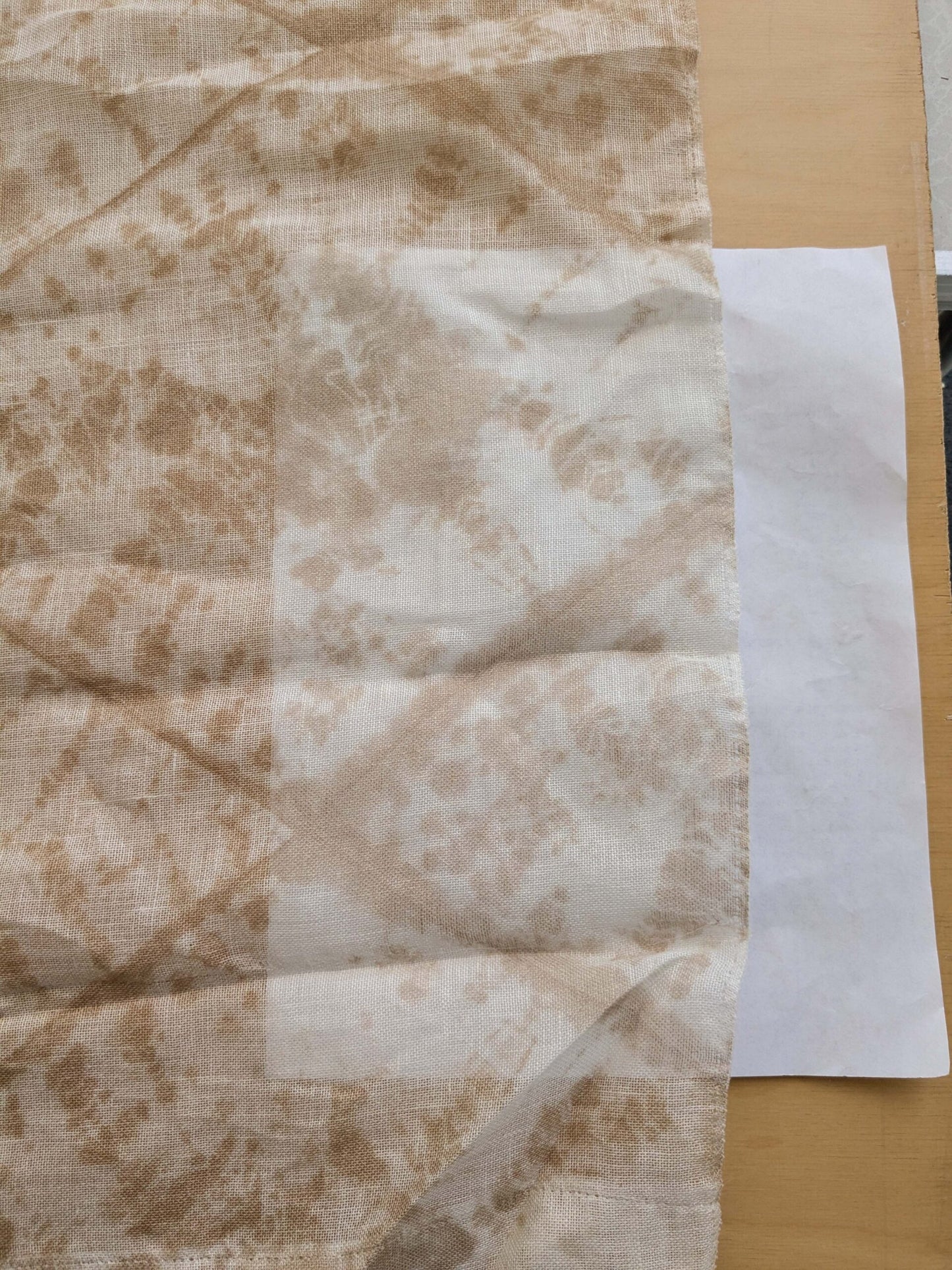 46 EV38 Scalamandre Alhambra Itajime Biscuit Light Beige Linen White Sheer Diamond 30" x 54"wide