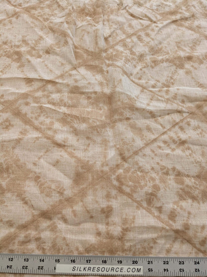 46 EV38 Scalamandre Alhambra Itajime Biscuit Light Beige Linen White Sheer Diamond 30" x 54"wide