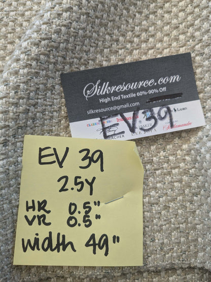 2 EV39 Scalamandre Solid Beige Texture Small Scale  2.5yards x 49" wide