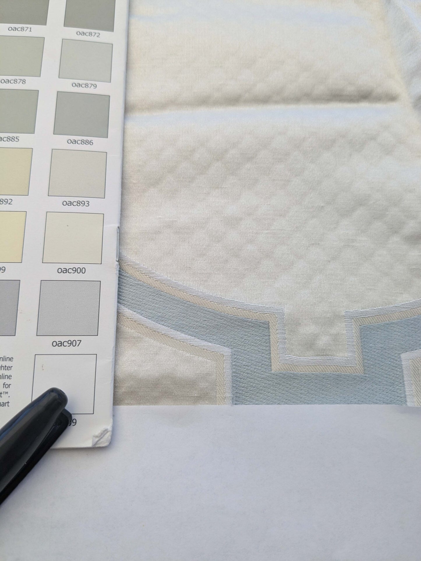 3 EV39 Scalamandre Circle Fret Cloud White Cream Jacquard Fretwork Lattice MSRP USD264/y 1.2y Minor Defect