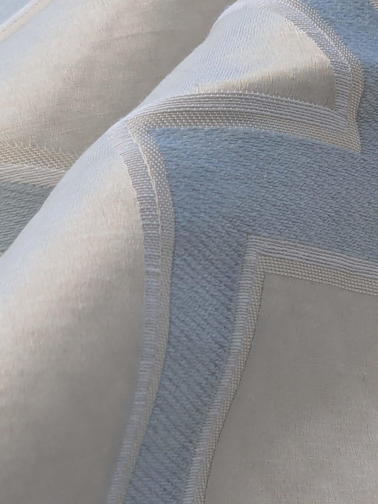 3 EV39 Scalamandre Circle Fret Cloud White Cream Jacquard Fretwork Lattice MSRP USD264/y 1.2y Minor Defect