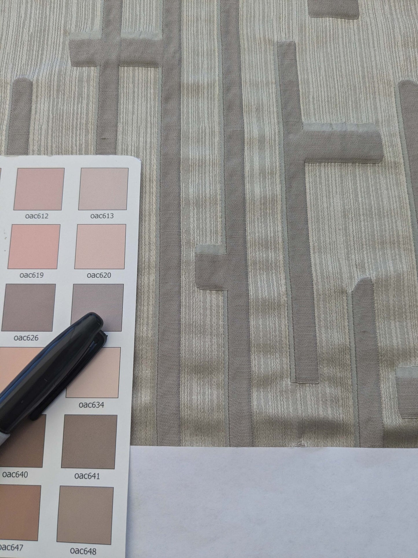 9 EV39 2.4y Scalamandre Tableau Glacier Gray Jacquard Geometric Graphic MSRP USD330/y