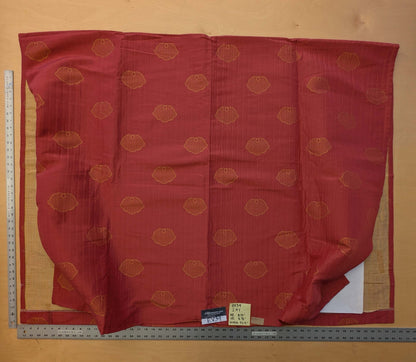 10 EV39 2.4y Scalamandre Colony Fan Faliero Small Scale Red Gold Classy Art Deco