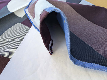 13 EV39 1.3y Lelievre Paris Allure M1 Casual Blue Red White Large Jacquard Abstract Graphic MSRP USD574/y