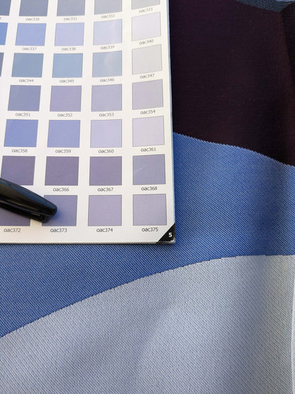 13 EV39 1.3y Lelievre Paris Allure M1 Casual Blue Red White Large Jacquard Abstract Graphic MSRP USD574/y