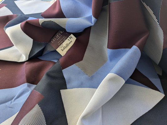 13 EV39 1.3y Lelievre Paris Allure M1 Casual Blue Red White Large Jacquard Abstract Graphic MSRP USD574/y