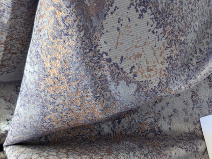 14 EV39 1.4y Scalamandre Old World Weavers Luminescence Amethyst Large Jacquard Abstract Gray MSRP USD 452/y