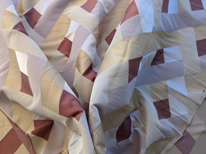 16 EV39 Scalamandre 2.4y Lelievre Paris M1 Poudre White Yellow Diamond Geometric Jacquard MSRP USD 500+/y