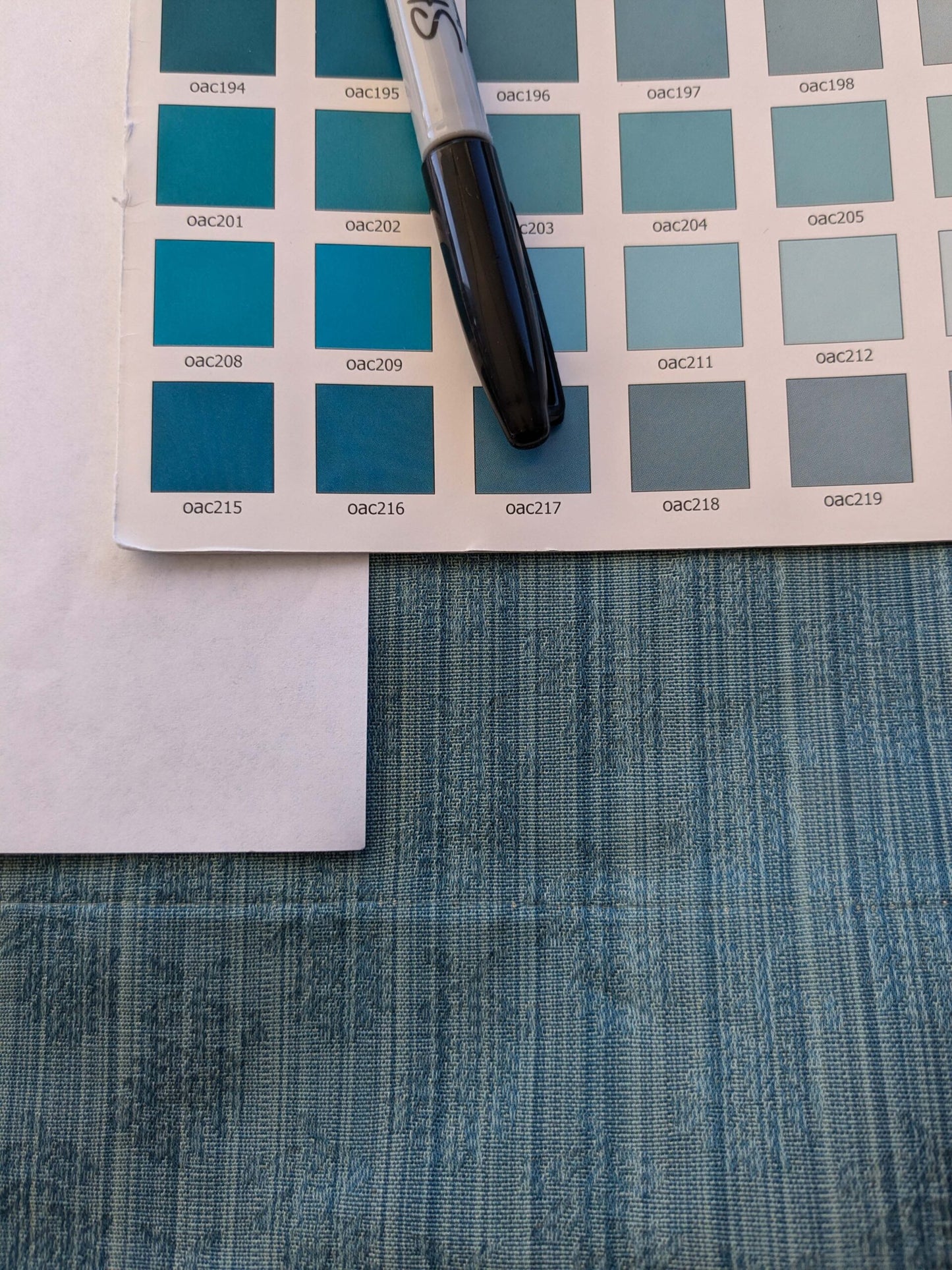 19 EV39 2.4y Scalamandre Petite Fleur Strie Blue Damask  Floral Cotton Viscose Solid