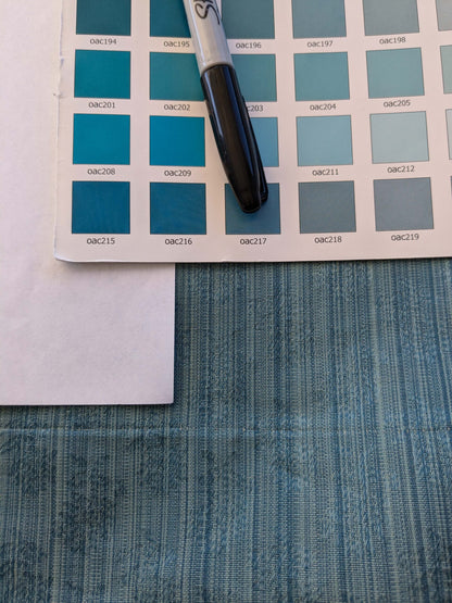 19 EV39 2.4y Scalamandre Petite Fleur Strie Blue Damask  Floral Cotton Viscose Solid